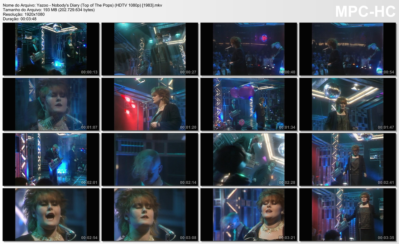 Yazoo - Nobody's Diary (Top of The Pops) (HDTV 1080p) [23.06.1983]