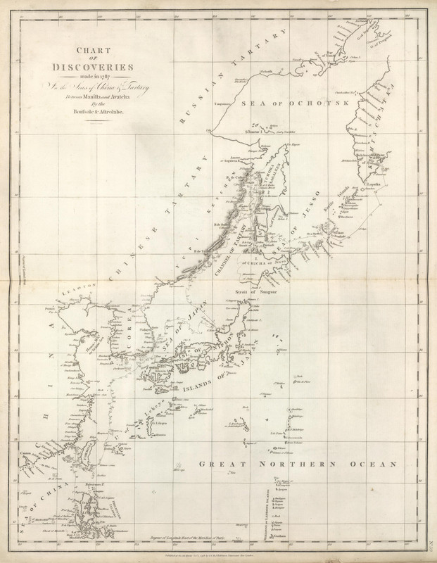 La Perouse Chart of Discoveries