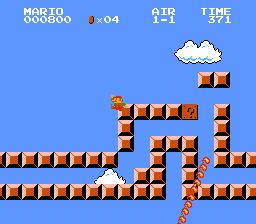 Clipping slightly into the structure to scroll the camera in Air 1-1.