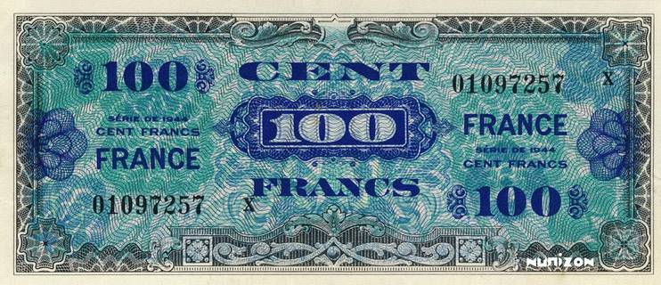 2 francos Francia 1944. FR-1945-AMC-100-FRS-xs