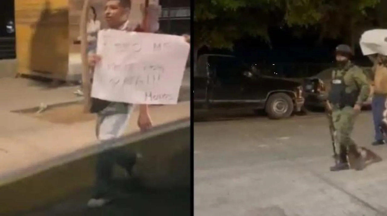 Así el CJNG exhibió a ladrones en Jalisco