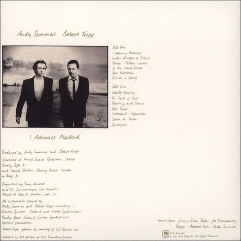 Andy Summers | Robert Fripp - I Advance Masked (1982) [Japan Reissue 2002] Lossless+MP3