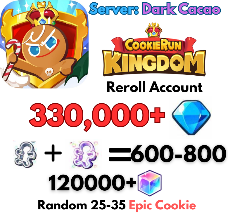 [Dark Cacao] Cookie Run: Kingdom Starter Account