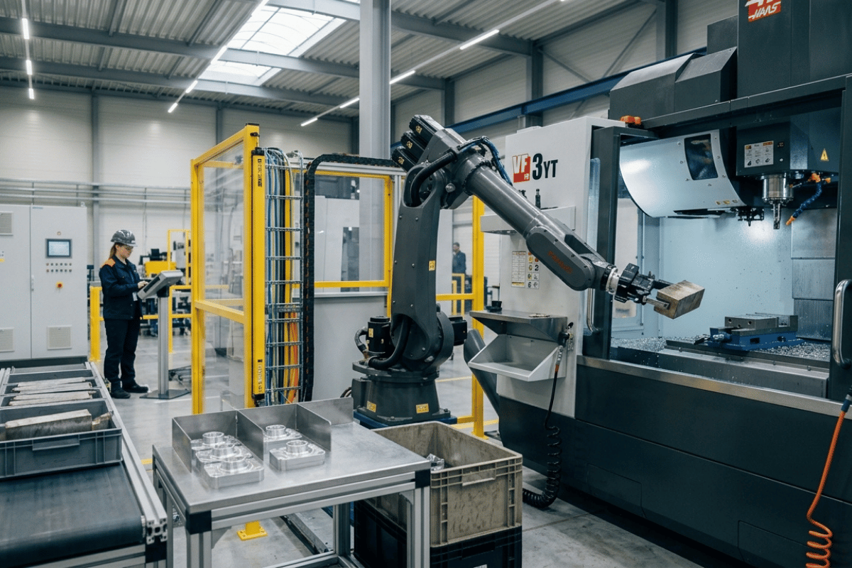 Robotyzacja obsługi maszyn CNC - kiedy się opłaca i jak wygląda wdrożenie?