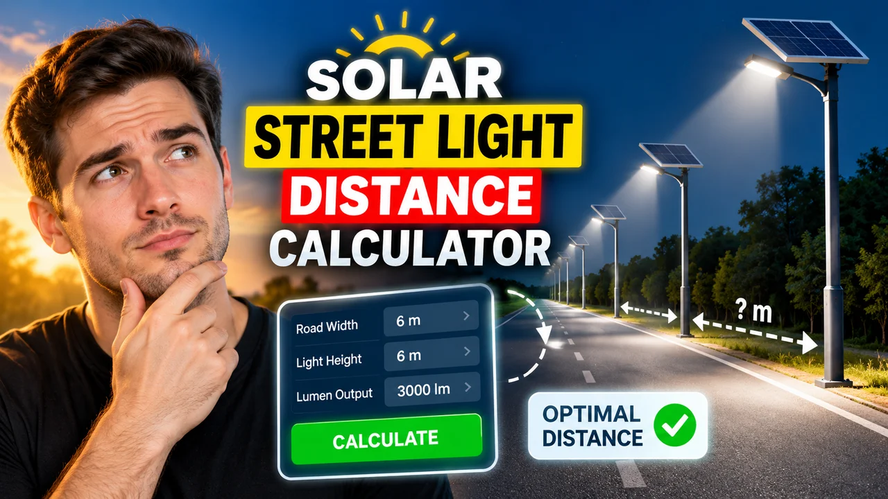 Solar Street Light Distance Calculator