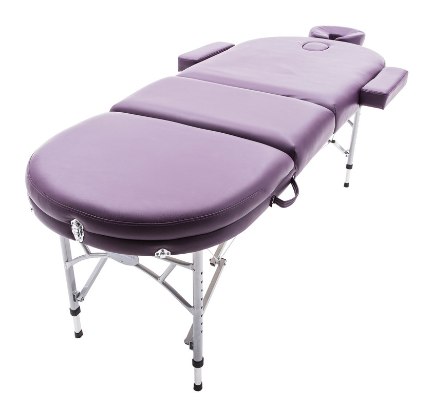 PURPLE ALU LITE PORTABLE MASSAGE TABLE BED SPA REIKI COUCH BEAUTY