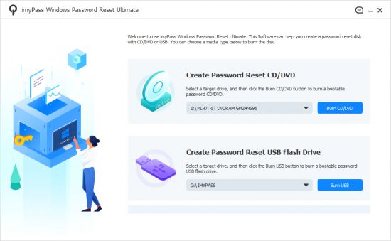 imyPass Windows Password Reset version 1.0.8