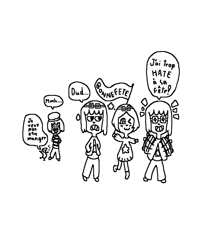 carte de fête d'une amie