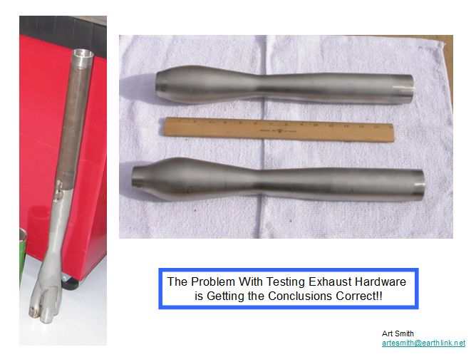 Exhaust antireversion device effect on pressure waves vs gas particle