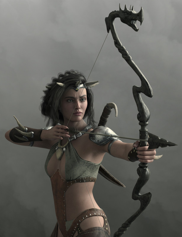 Fantasy Bow And Arrow Collection Vol.1 for Genesis 8