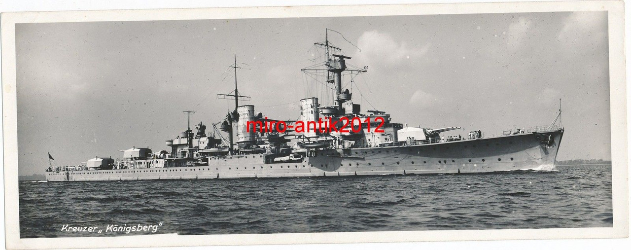 Foto, Kriegsmarine, Kreuzer Königsberg