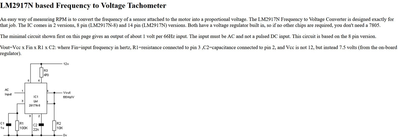 Schema LM2917N pour CT