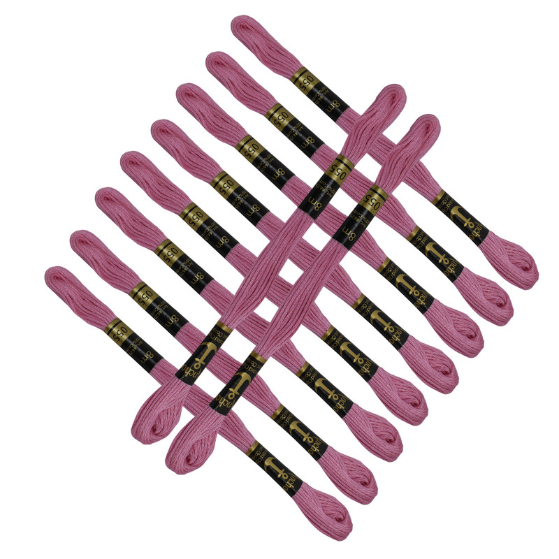 Hilos de anclaje mechones de algodón varados bordados a mano punto de cruz y punto largo - Imagen 92 de 129