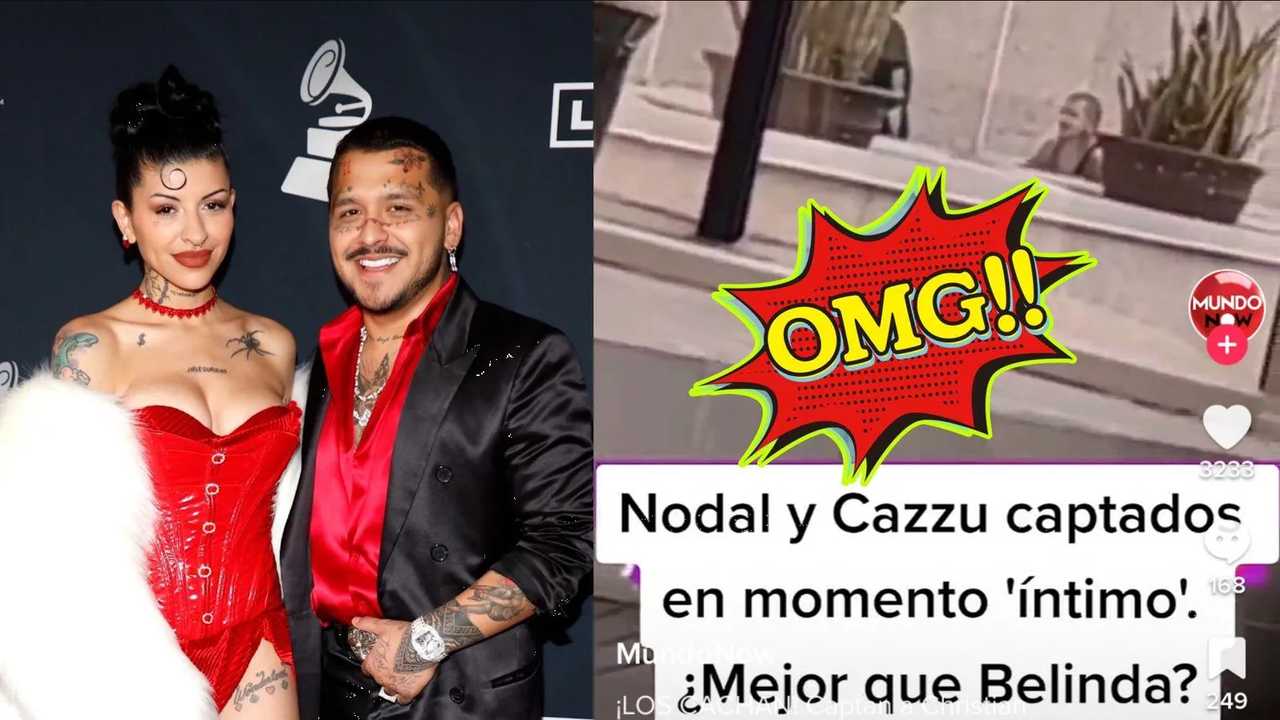 Le tocó una parte íntima Christian Nodal a Cazzu en una piscina 