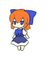 TheTopAdventure edit of Ahodegozaimasuru pfp of Cirno touhou for halloween