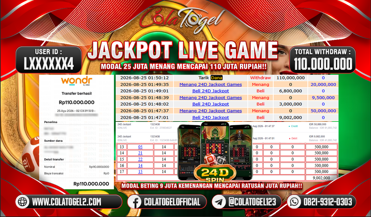 JACKPOT LIVE GAME!!