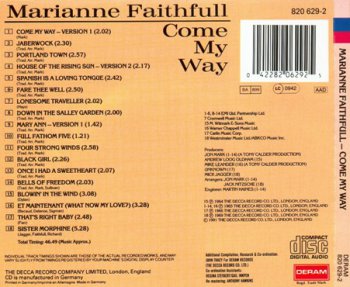 Marianne Faithfull - Come My Way (1965) [Reissue 1991] Lossless