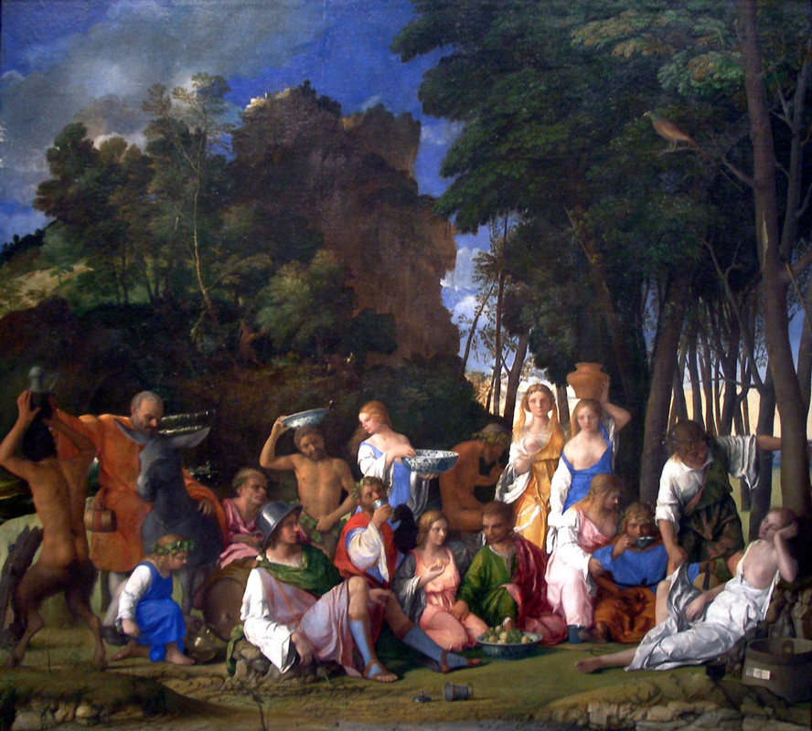 The Feast of the Gods 1514 1529 Giovanni Bellini and Titian
