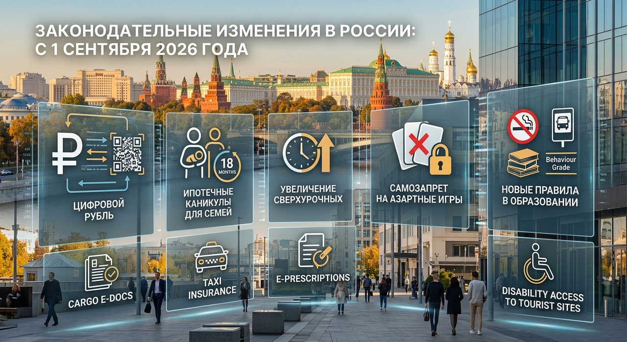 Что изменилось в России с 1 сентября 2026 года