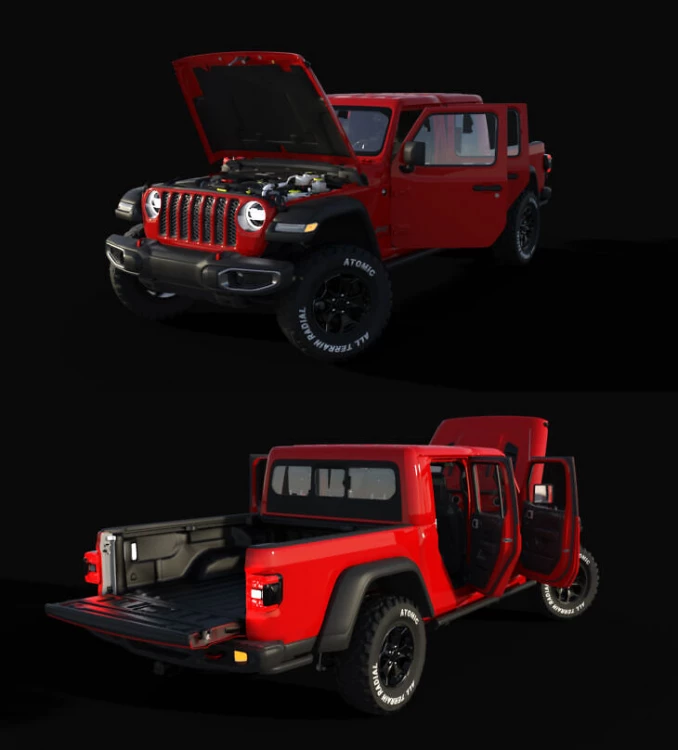 2019 Jeep Gladiator for Daz Studio