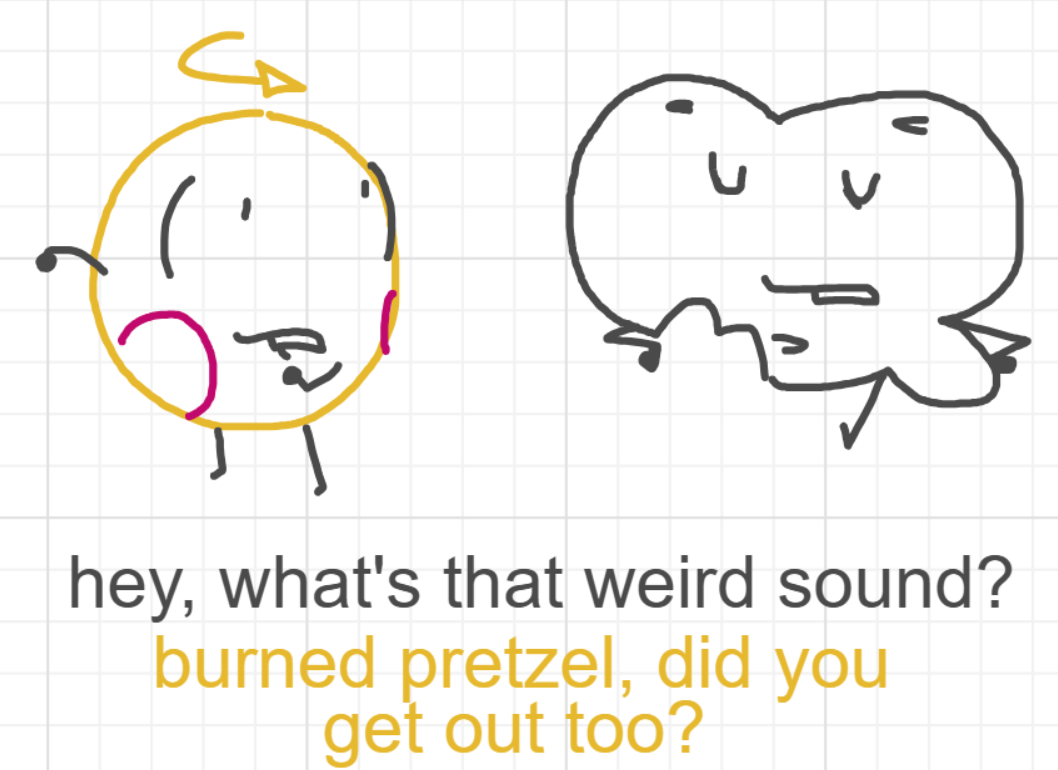 A panel from You're In Danger, Boy, episode seven of the Board Boards object show by Furretwalk/WalkingFurret.