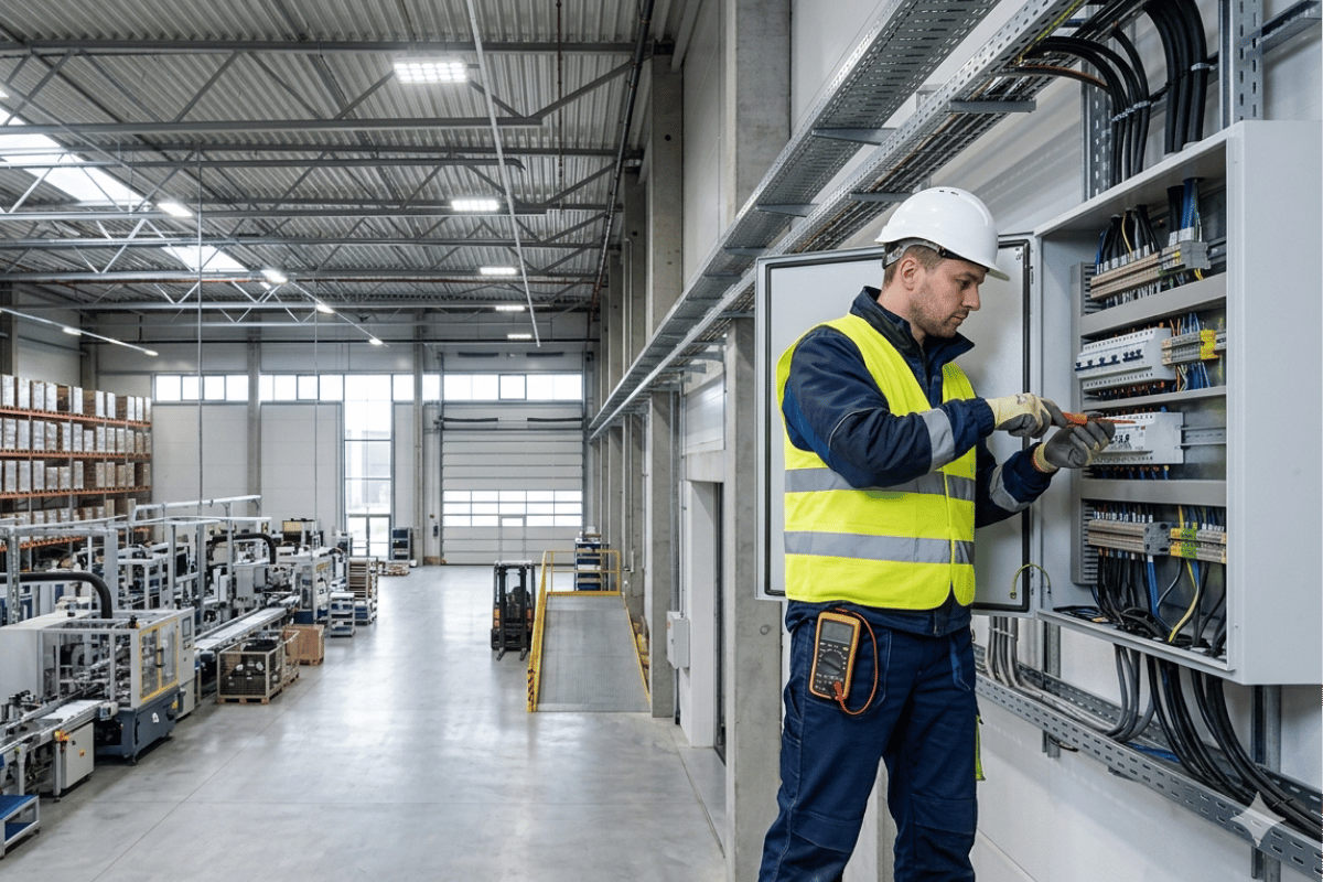Instalacje elektryczne w halach magazynowych i produkcyjnych - co trzeba zaplanować?