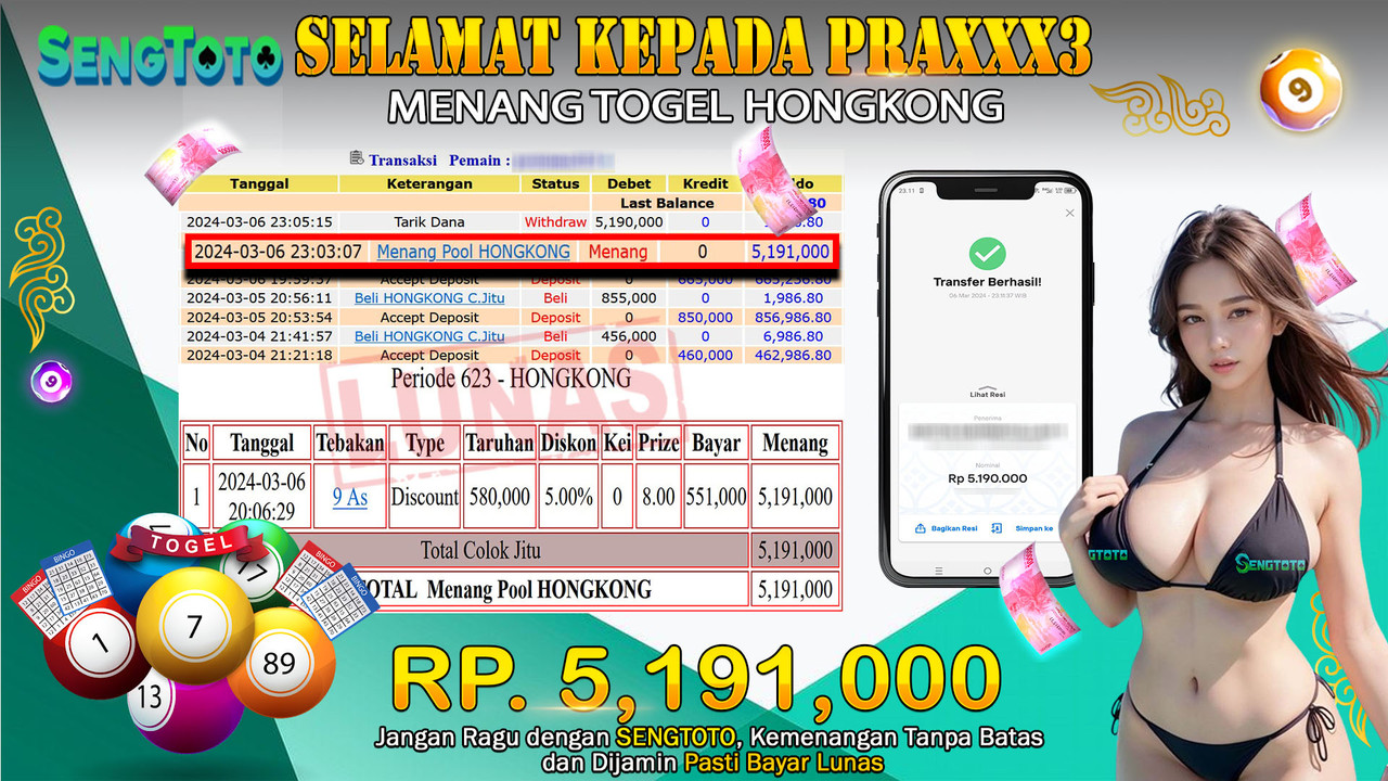 BUKTI PEMBAYARAN TOGEL HONGKONG