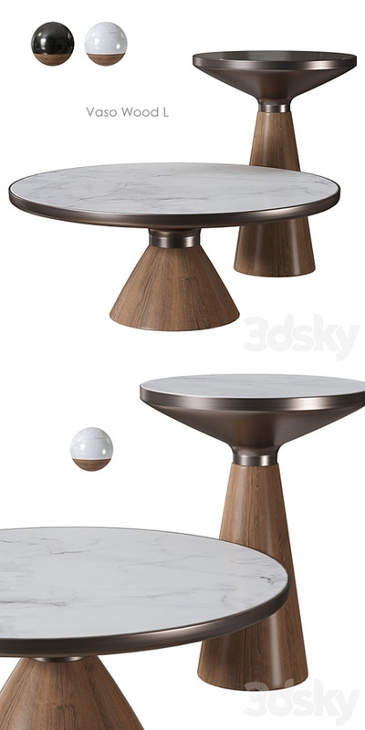 Vaso Wood L Coffee table from SKANDI FURNITURE