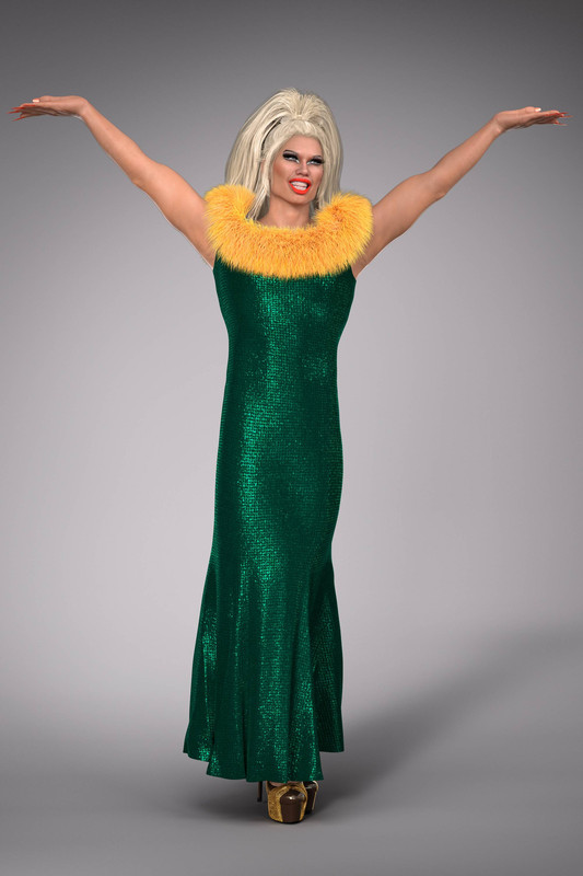 Drag Queen Outfit for Genesis 8 Males