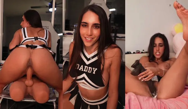 Izzy Green Masturbates With Different Creamy Dildos