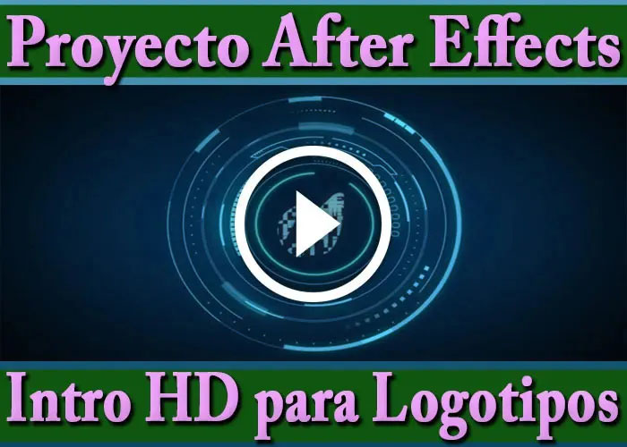 Proyecto After Effects Editable Intro para tus Logotipos