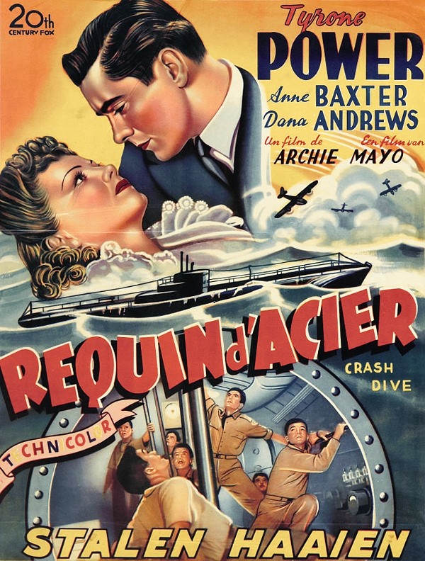 Crash-Dive-20th-Century-Fox-1946-Belgian-release-poster