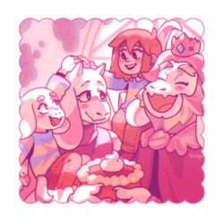 The Dreemurr Family. - Art by @sillyrapids on Tumblr.