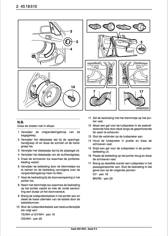 Montagehandleiding set portierluidsprekers en versterker p2