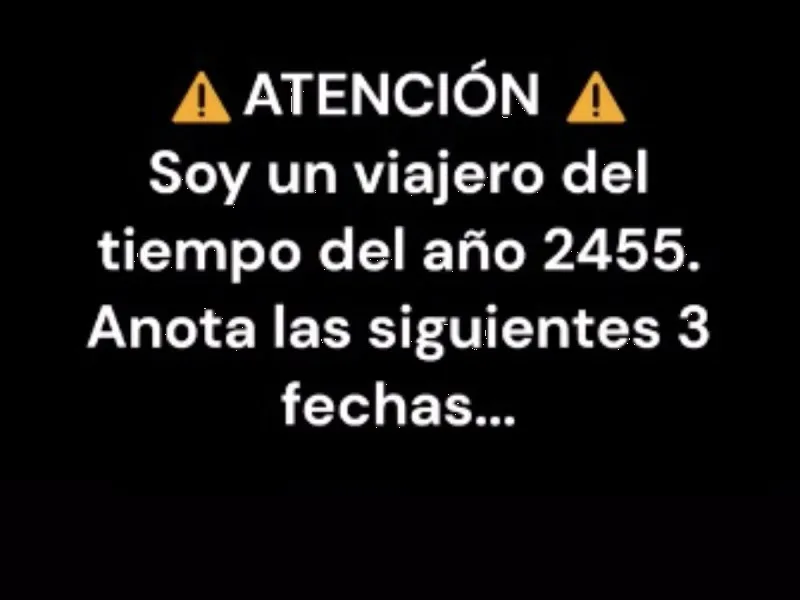 Surge un nuevo viajero en el tiempo en TikTok; predijo el fin del mundo