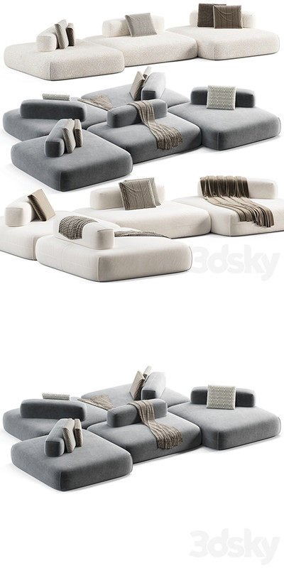 Modular sofa Flow Plus by Aatom