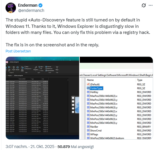 Disable Folder Auto-Discovery 