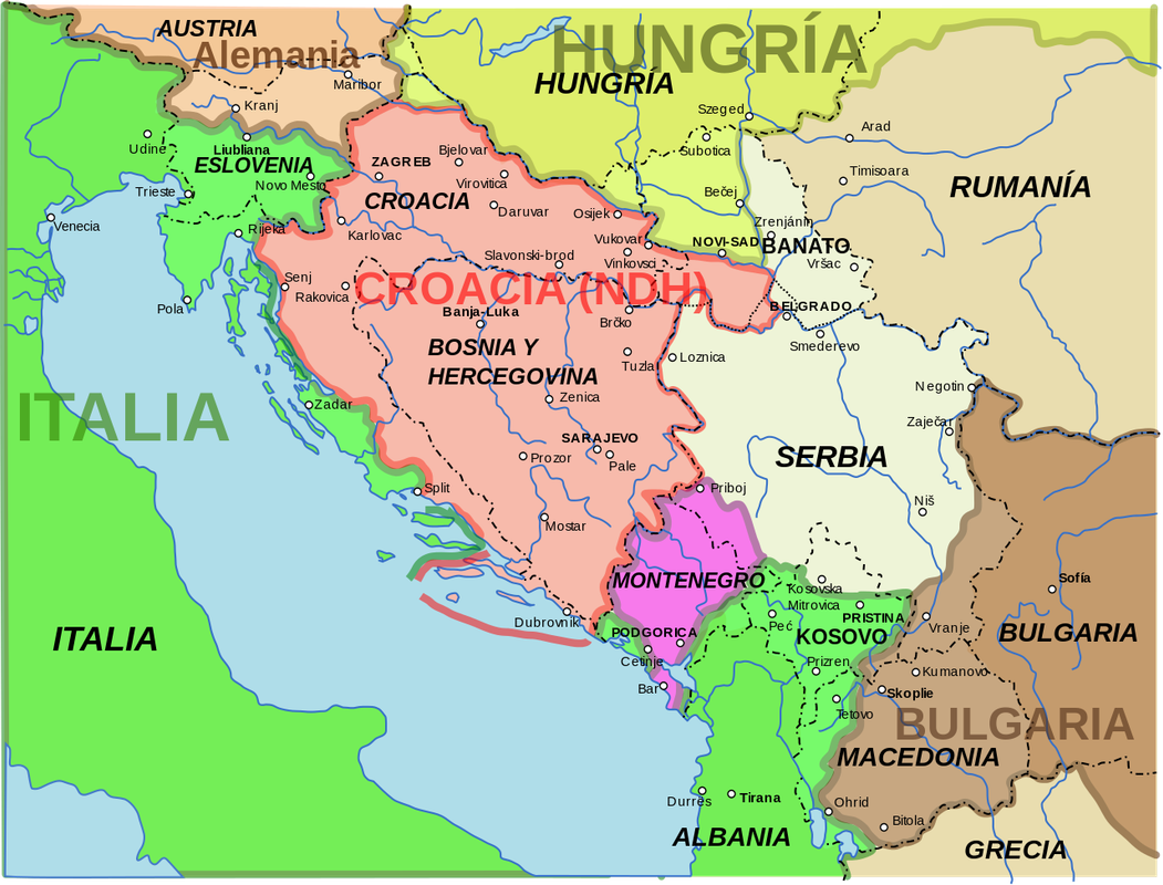 500 kuna 1941, Estado Independiente de Croacia  Western-Balkans-1942-2008-ES-svg