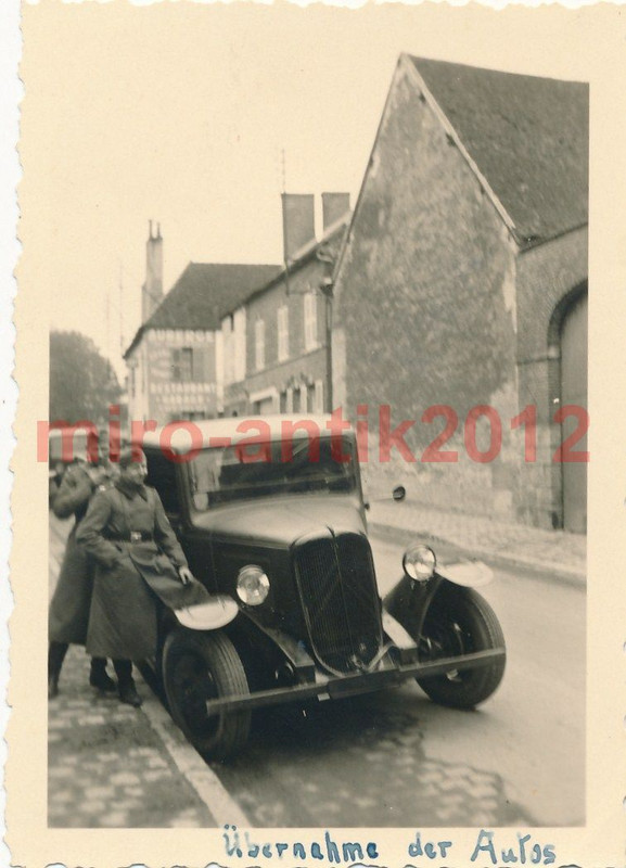 Foto, Wehrmacht, Übernahme der Beute Citroen in 