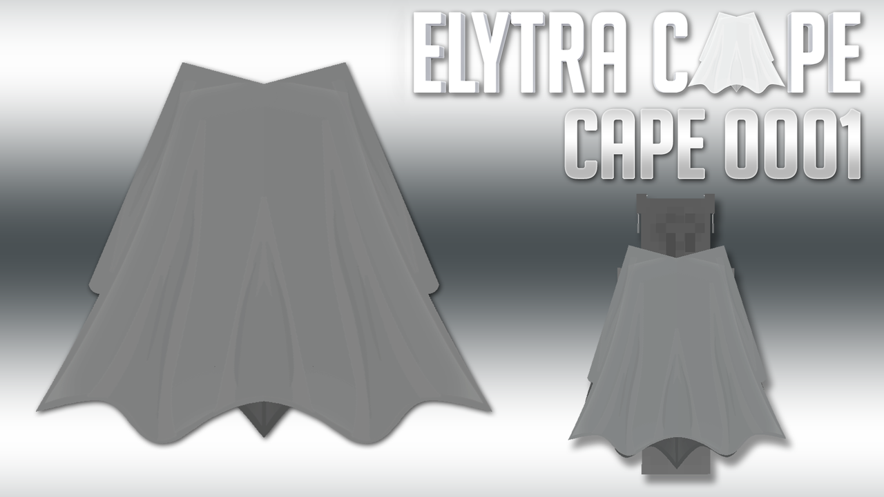 ELYTRA CAPE SHAPE | [1.18-1.13 soon!] [1.12-1.9] | No Mods No Optifine | resource pack addon various colours more planned | Cape Type 0001 Minecraft Texture Pack
