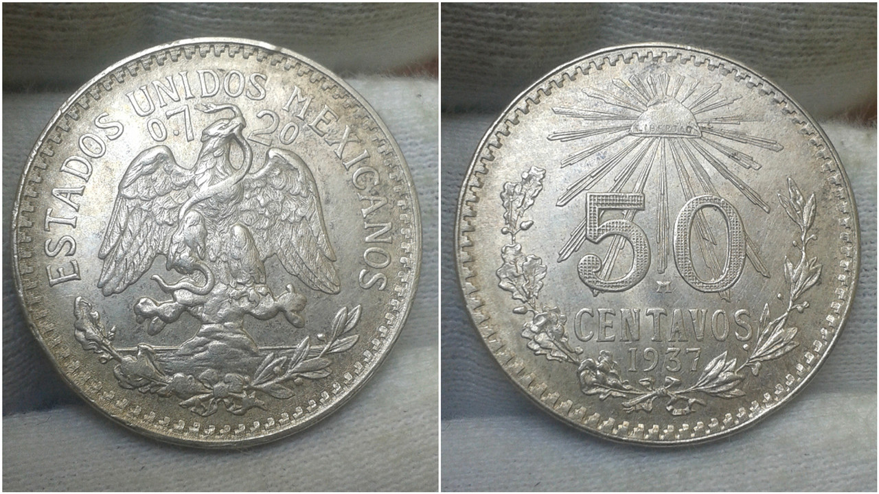 Entre Guerra y Guerra... 50 Centavos de 1937. México Polish-20200618-075711013