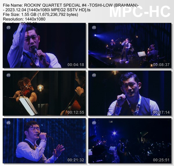 [TV-Variety] ROCKIN’ QUARTET SPECIAL #4 -TOSHI-LOW (BRAHMAN)- (SSTV 2023.12.04)