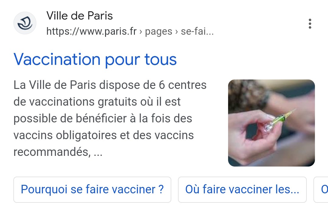 Vaccination contre certaines IST infos