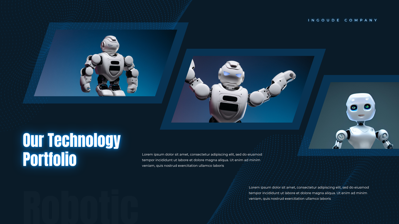 Blue Dynamic Futuristic Robotic Presentation