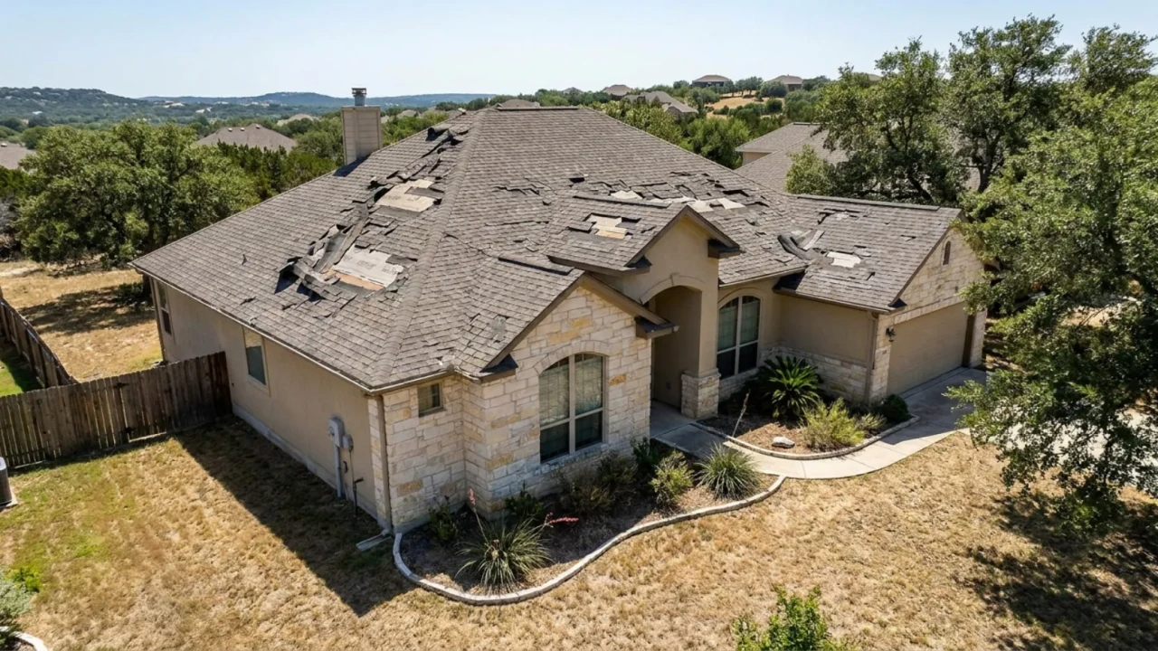 Widespread shingle deterioration San Antonio roof replacement needed