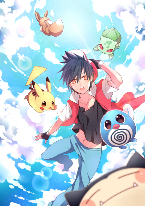 pikachu-red-eevee-bulbasaur-snorlax-and-