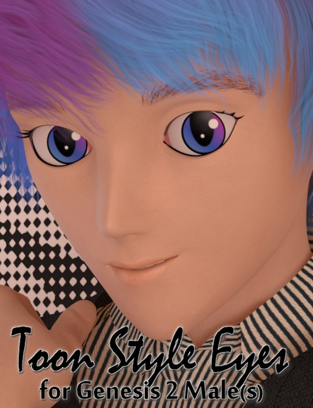 DG Toon Style Eyes for Genesis 2 Male(s)