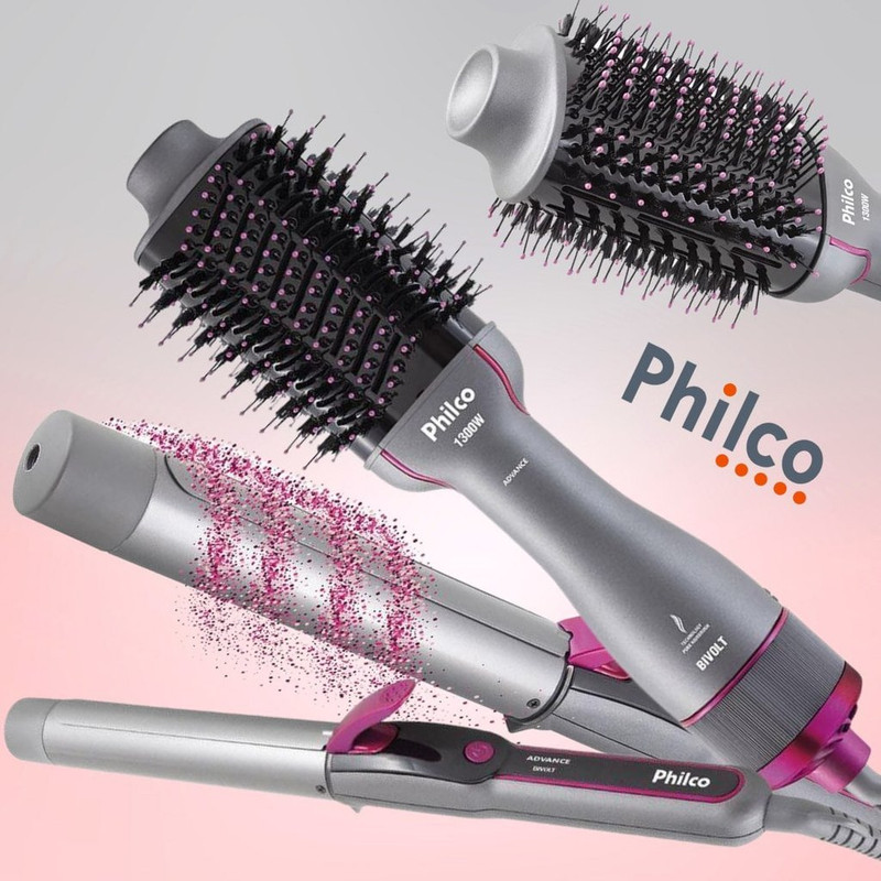 Kit Philco Pkt3000 Advance Íons Tourmaline Cor Cinza Bivolt