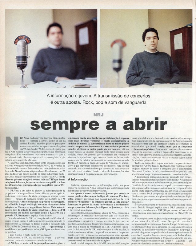 Rádio Energia 1991 - O arranque I