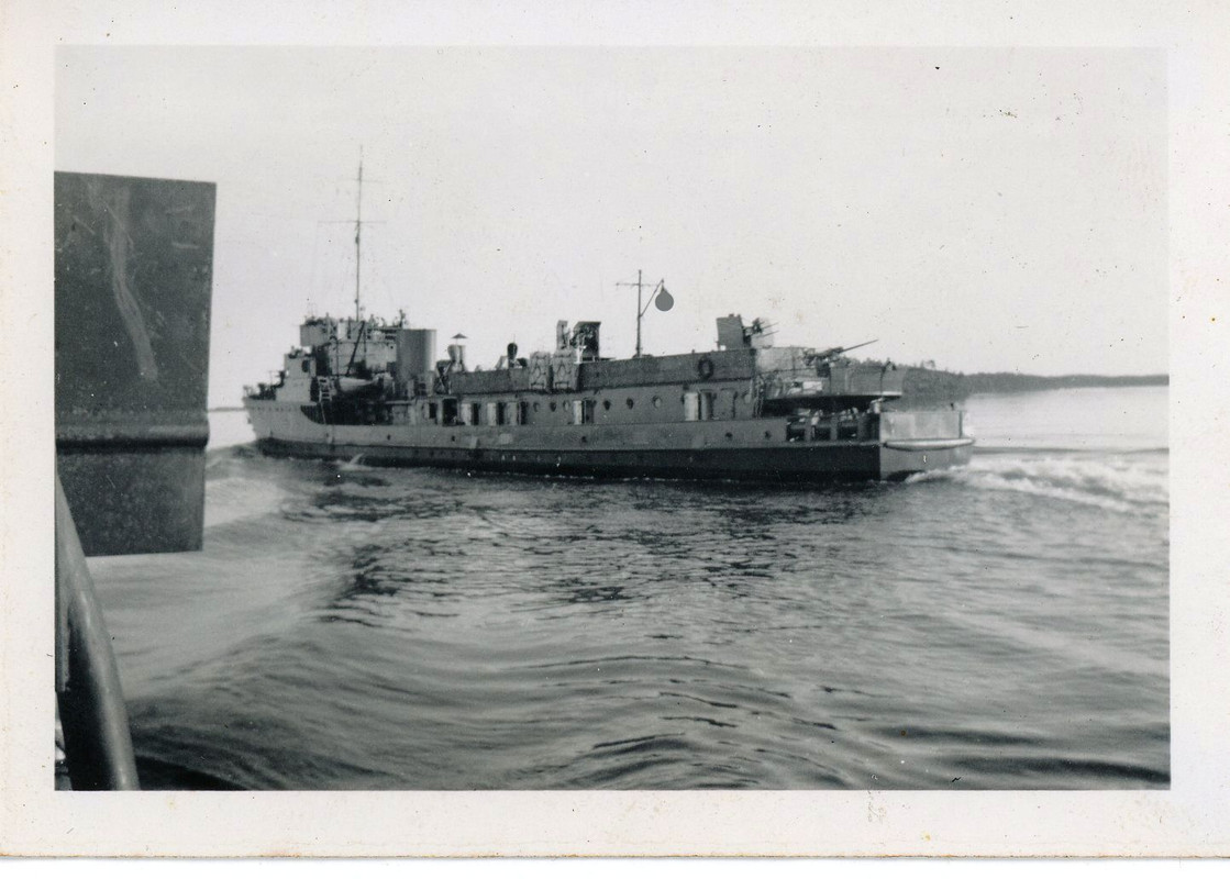 Schiff Minensucher Flak Marine Zerstörer Abschüs